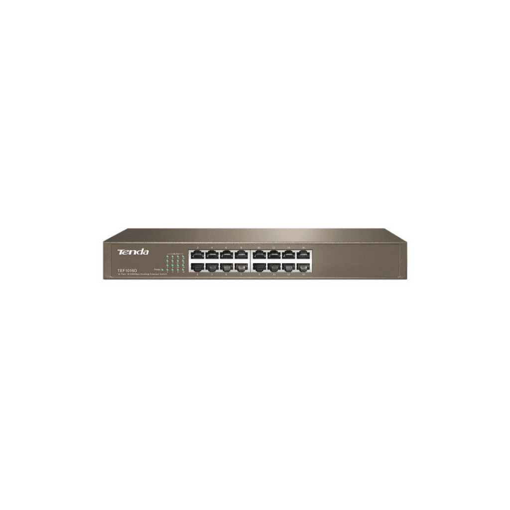 Tenda TEF1016D 10_100Mbps 16-Port Fast Ethernet Rackmount Switch