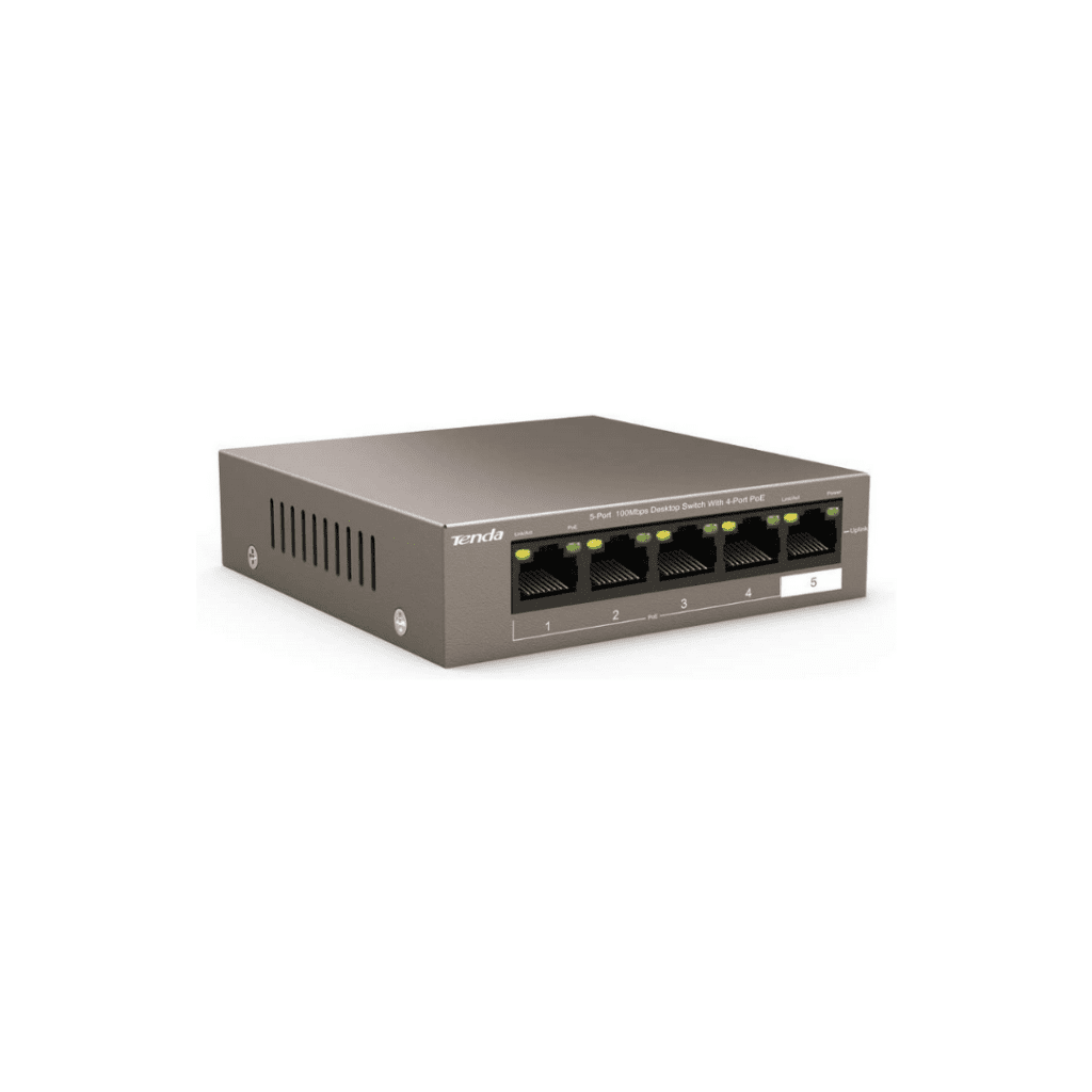 Tenda TEF1105P-4-63W ‑ 5‑Port 10_100Mbps PoE Desktop Switch side2
