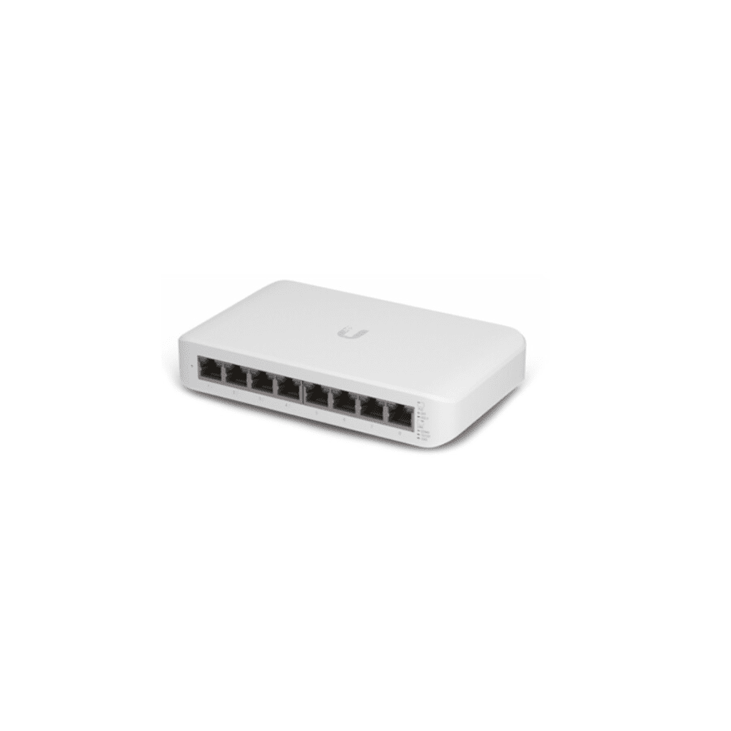 Ubiquiti UniFi Lite 8-Port Gigabit PoE+ side