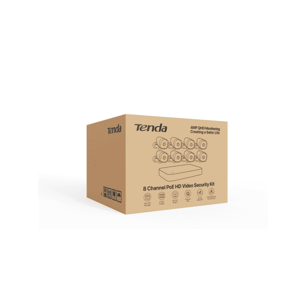 Tenda Camera Kit 8Ch Bullet K8P-4TR Box