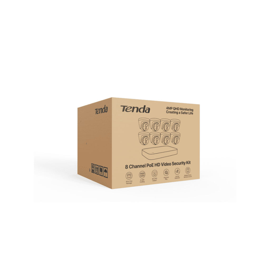 Tenda Camera Kit 8Ch Dome K8P-4CR Box