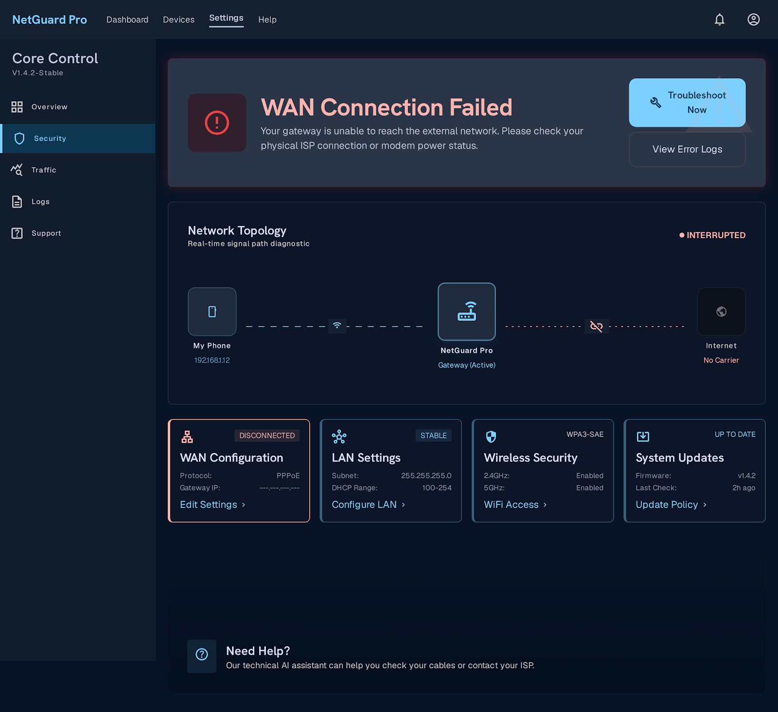 Network Misconfiguration and Optimisation